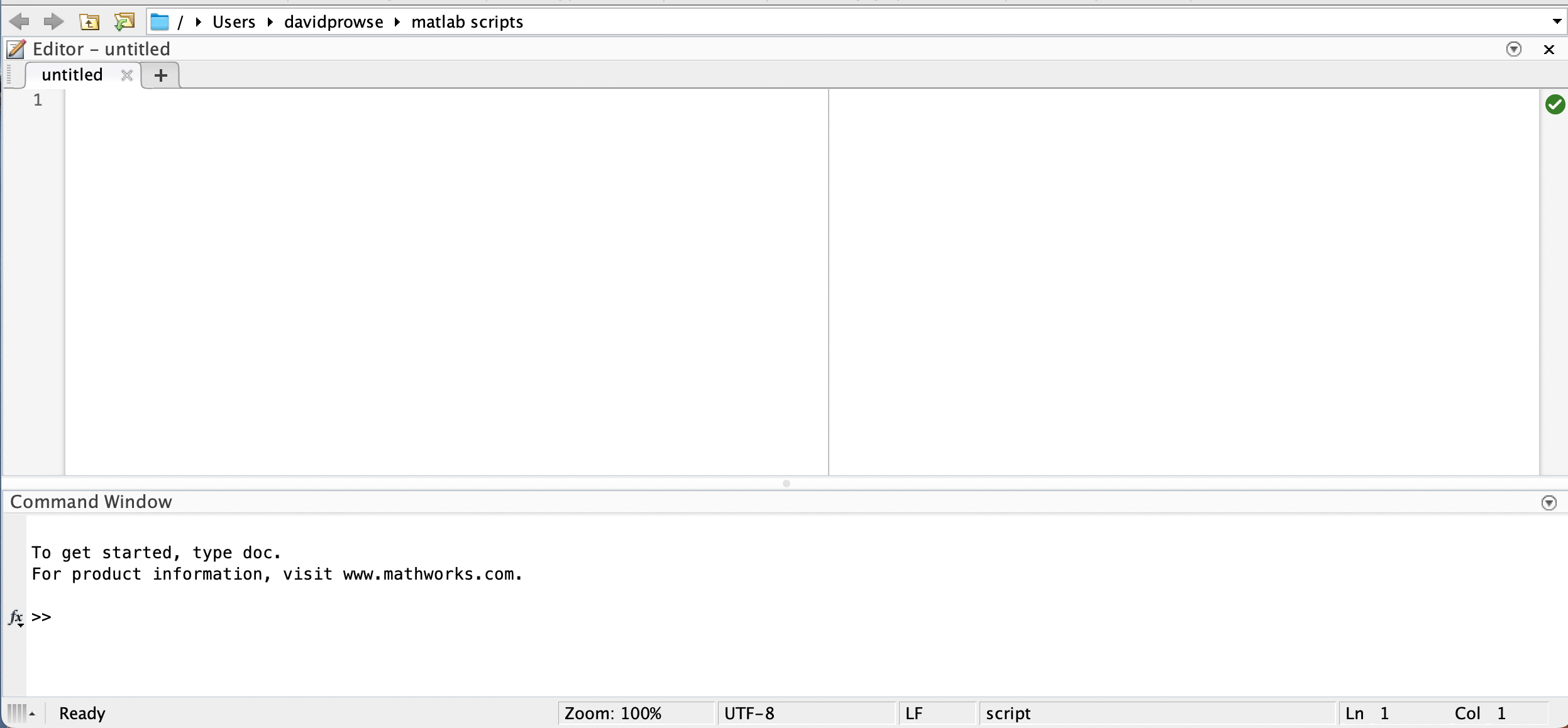 A simple layout for MATLAB